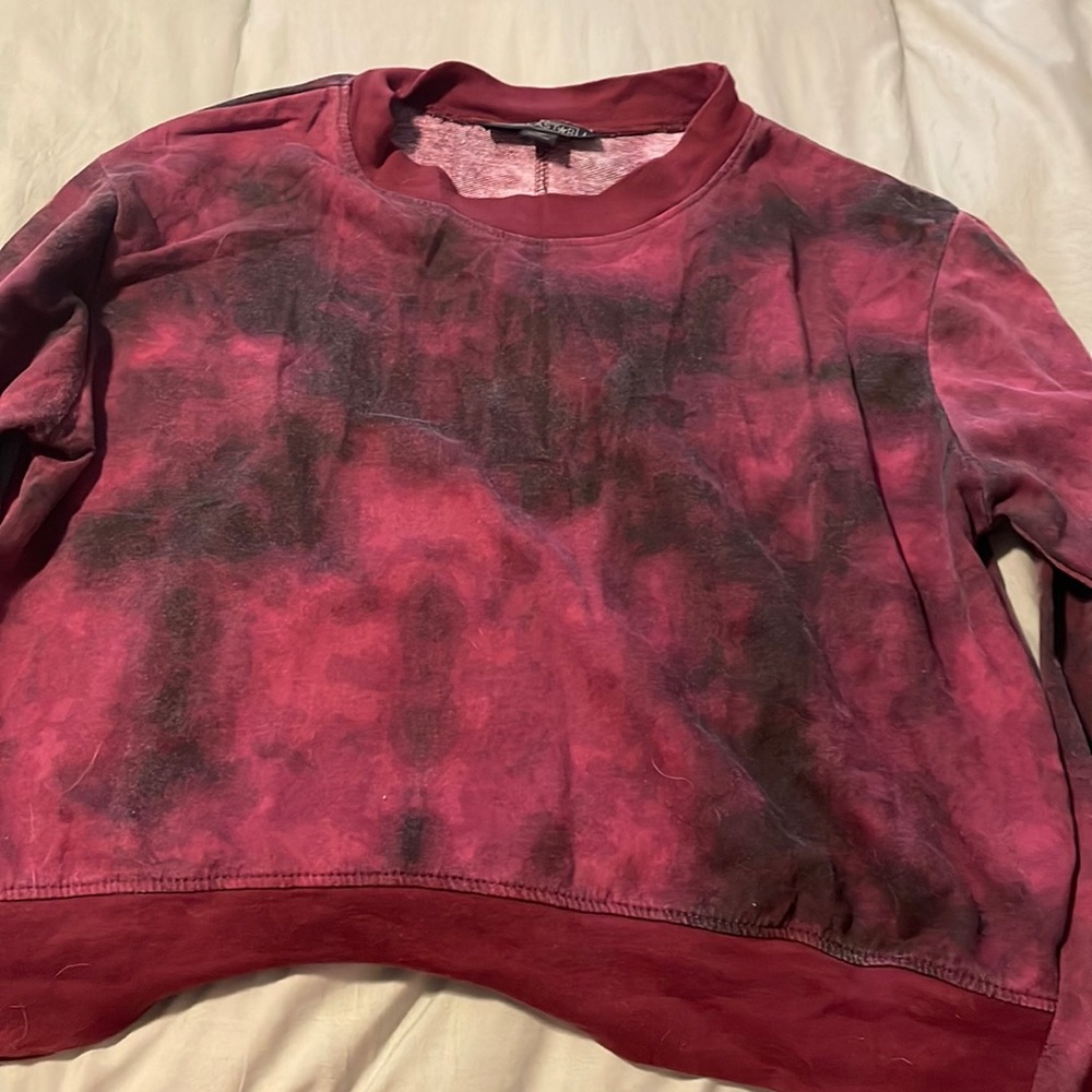 Red & Black TyeDye top